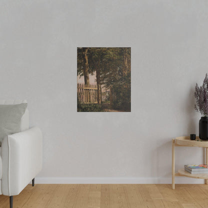 The Garden Gate of the Artist's Home at Blegdammen by Christen Købke - Matte Canvas, Stretched, 0.75"