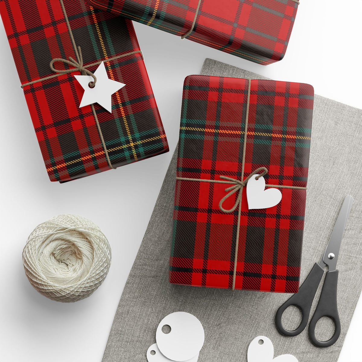 Merry & Plaid Gift Wrap