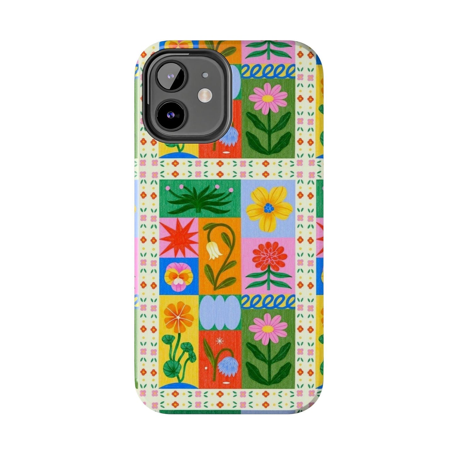 Flower Garden Paradise Tough iPhone Cases