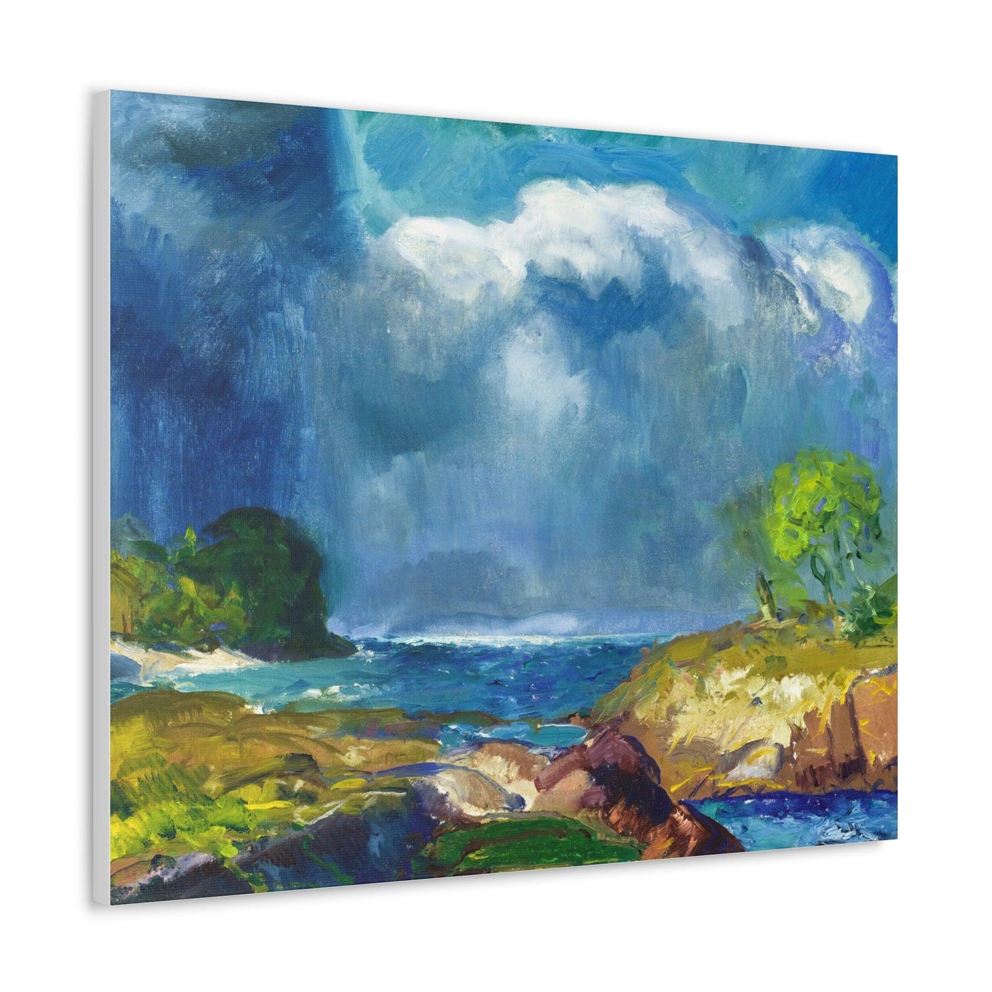 The Coming Storm (1916) painting by George Wesley Bellows - Canvas Gallery Wraps