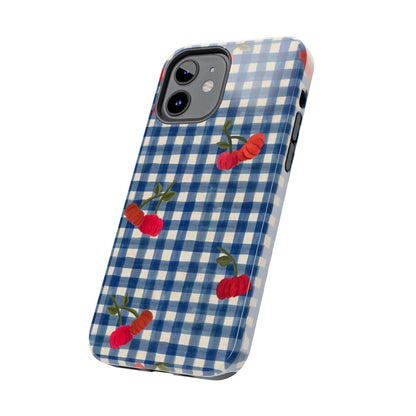 Charming Gingham Tough iPhone Cases