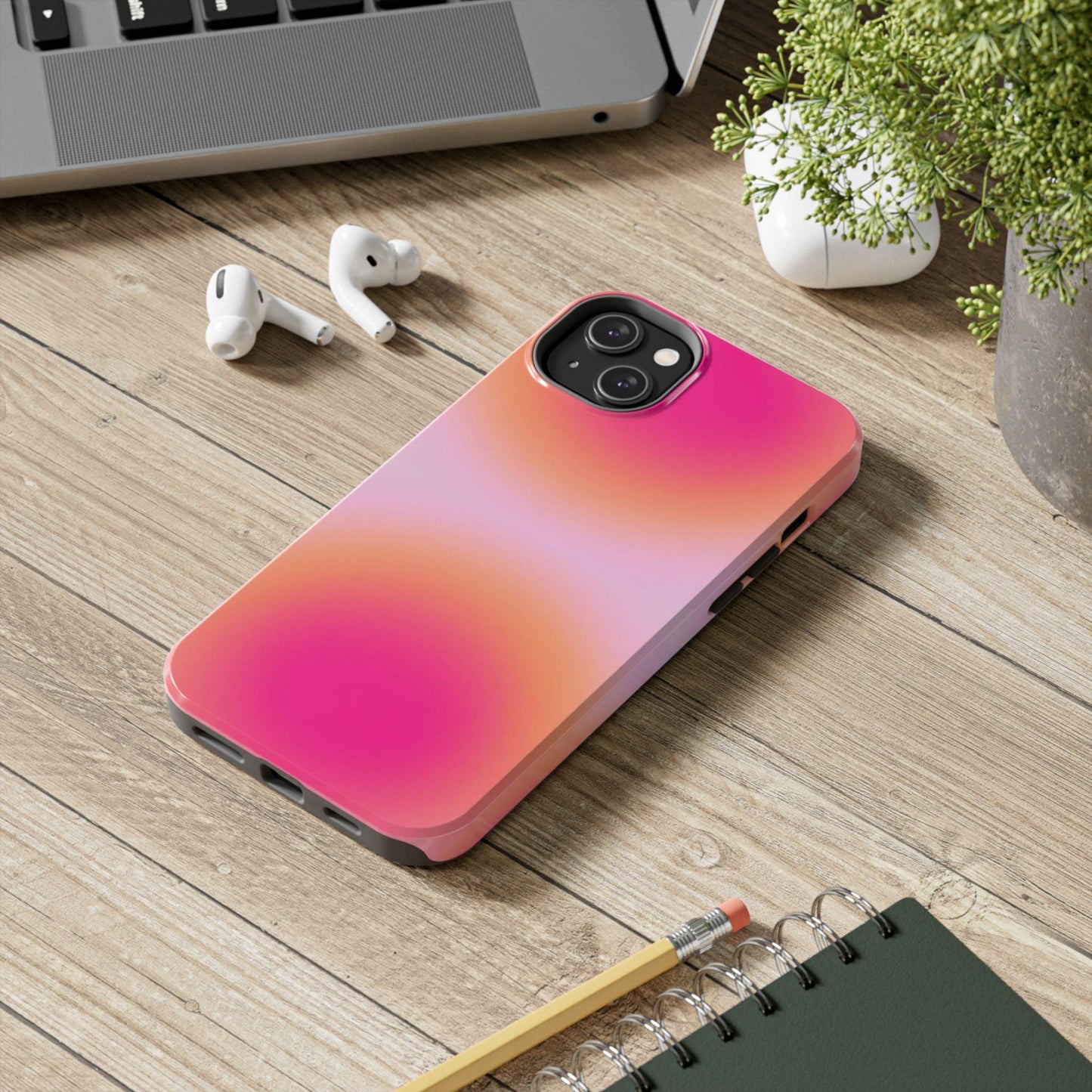 Sunset Glow Tough iPhone Cases with dual layer protection