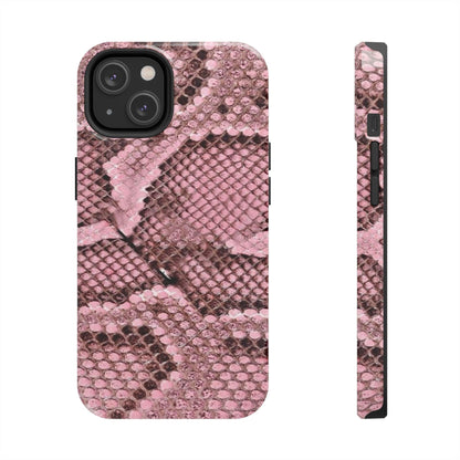 Pink Python Scales Tough iPhone Cases