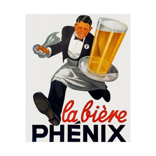 La bière Phénix, Phoenix beer, European Beer Museum Poster - Matte Vertical Posters