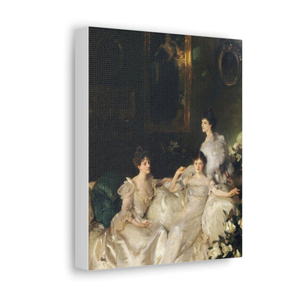 The Wyndham Sisters Lady Elcho, Mrs. Adeane, and Mrs. Tennant (1899) by John Singer Sargent - Canvas Gallery Wraps