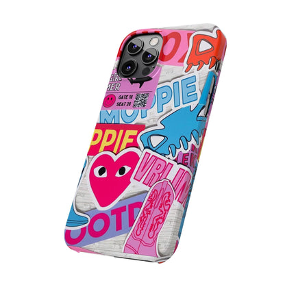 Sticker Frenzy Pop iPhone Cases