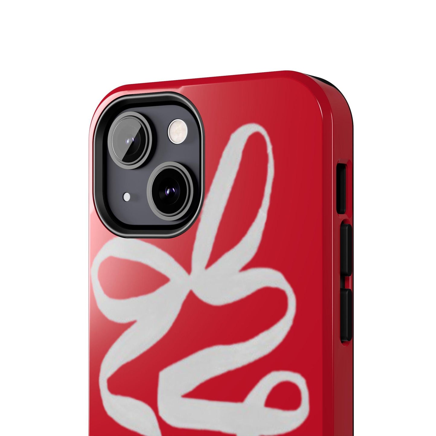 Bow Ribbon Red iPhone Cases