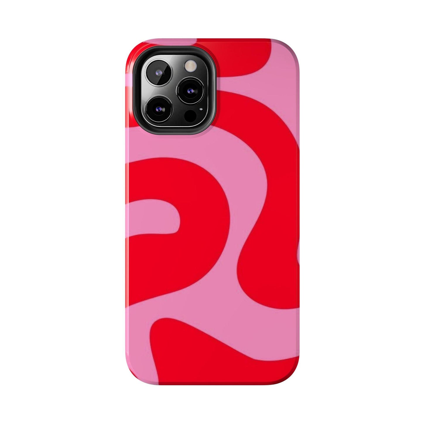 Pop Pink Swirls Tough iPhone Cases