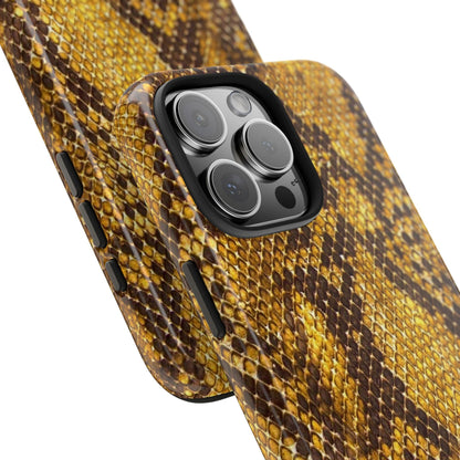 Golden Viper Scales Tough iPhone Cases