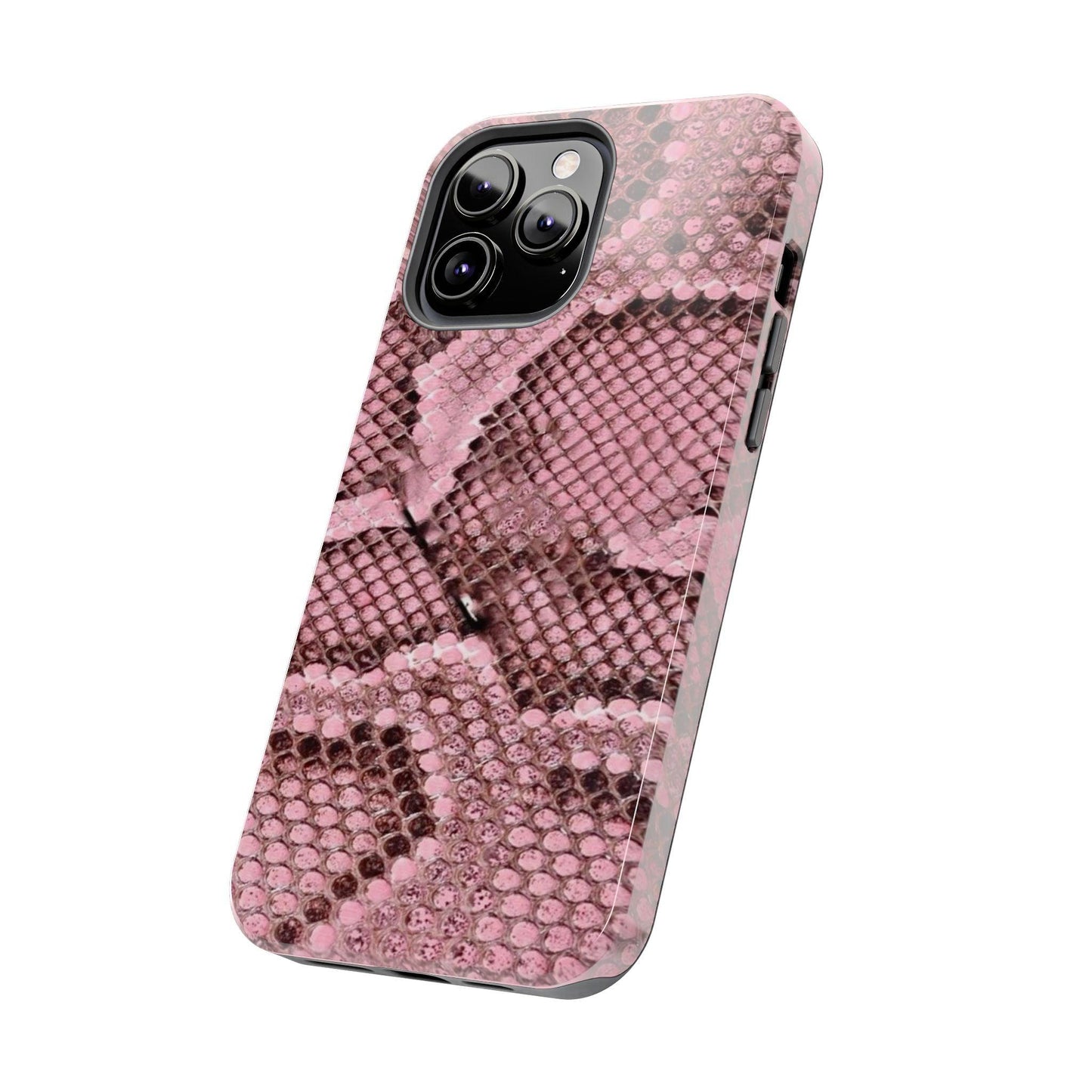 Pink Python Scales Tough iPhone Cases