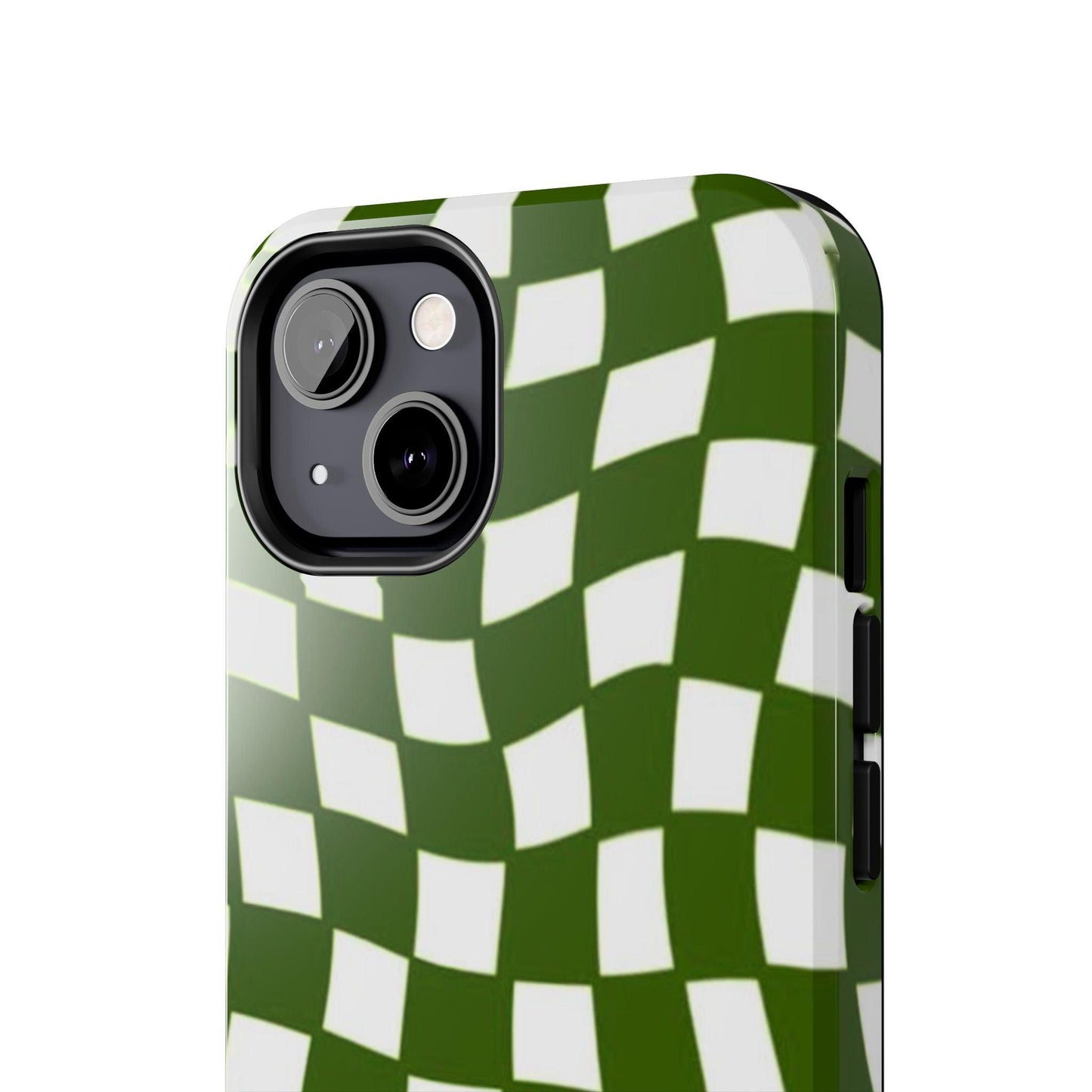 Green Checkmates Tough iPhone Cases