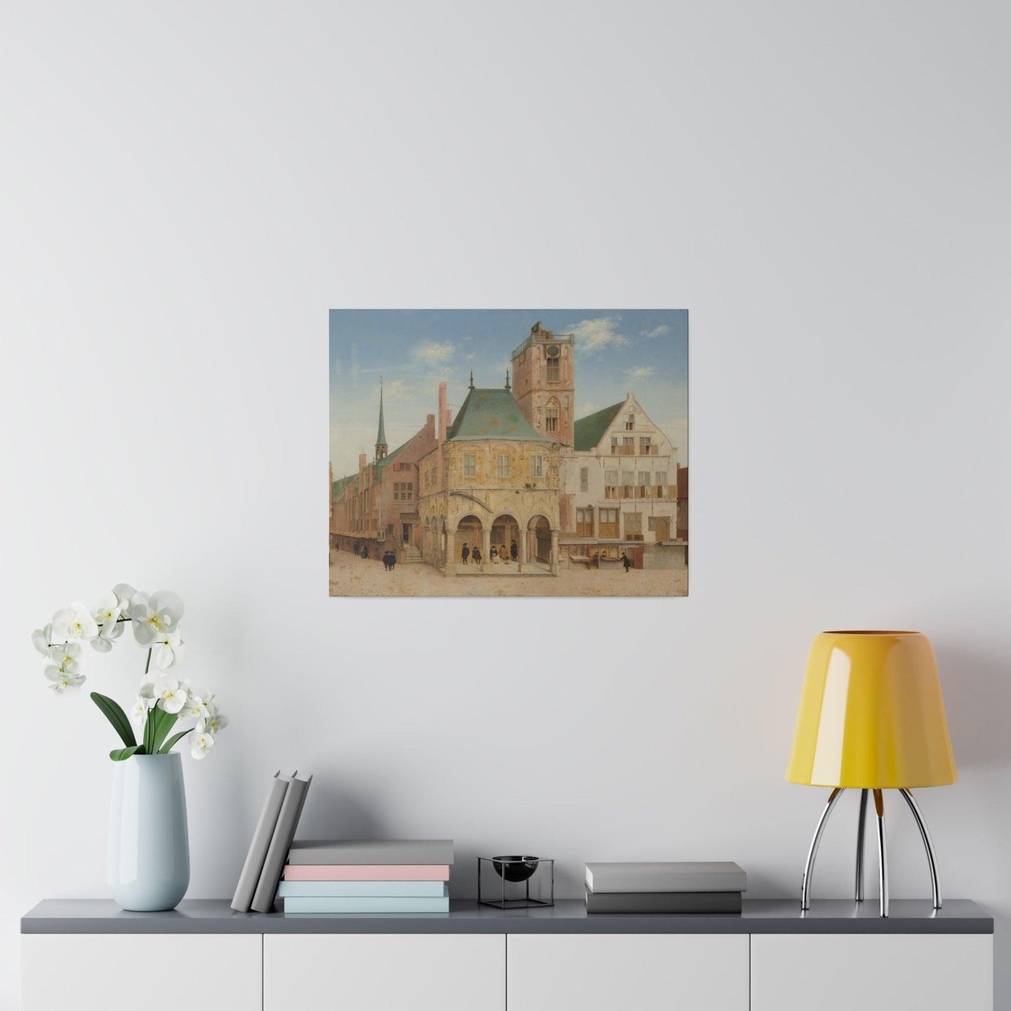 The Old Town Hall of Amsterdam (1657) by Pieter Jansz Saenredam - Matte Canvas, Stretched, 0.75"