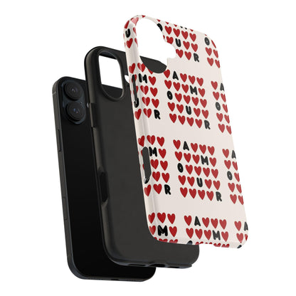 AMOUR Valentines iPhone Cases