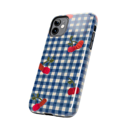 Charming Gingham Tough iPhone Cases