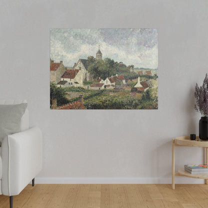 Knocke village (1894) by Camille Pissarro - Matte Canvas, Stretched, 0.75"