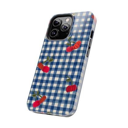 Charming Gingham Tough iPhone Cases