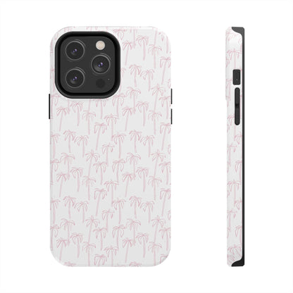 Pink Palm Trees iPhone Cases