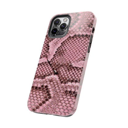 Pink Python Scales Tough iPhone Cases