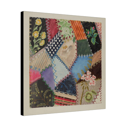 Patchwork Quilt (Section) (c. 1937) by Edith Towner - Matte Canvas, Stretched, 0.75"