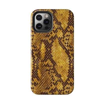 Golden Viper Scales Tough iPhone Cases