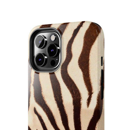 Taupe Twilights Stripe Tough iPhone Cases