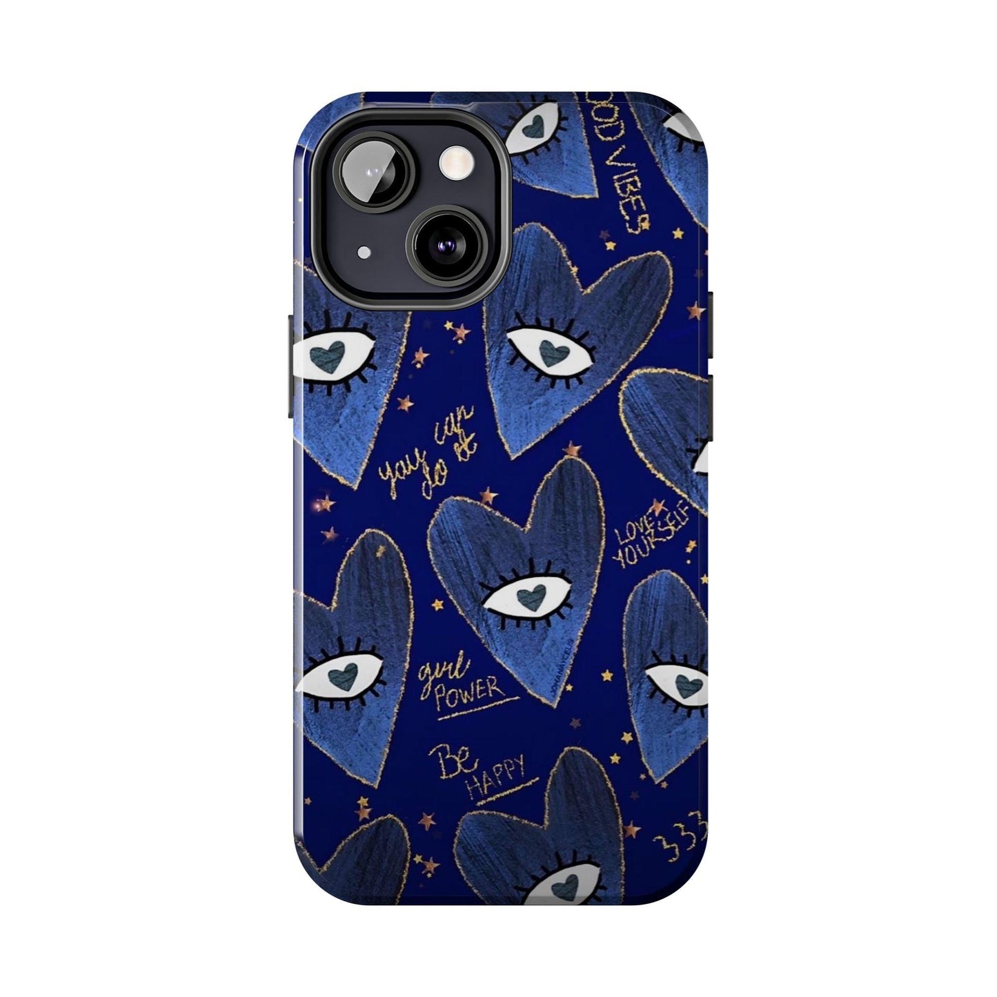 Lucky Midnight Blue Eyes Tough iPhone Cases