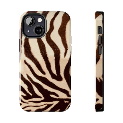 Taupe Twilights Stripe Tough iPhone Cases