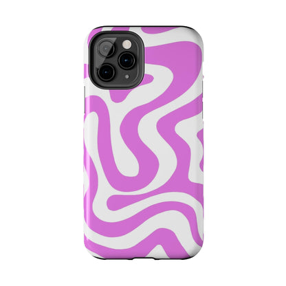 Lilac Swirl Fusion Tough iPhone Cases