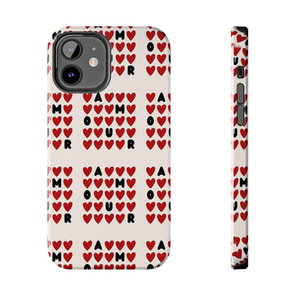 AMOUR Valentines iPhone Cases