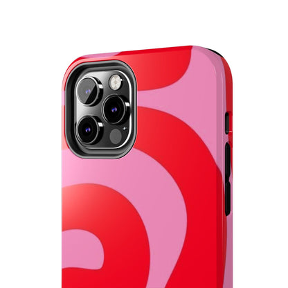 Pop Pink Swirls Tough iPhone Cases