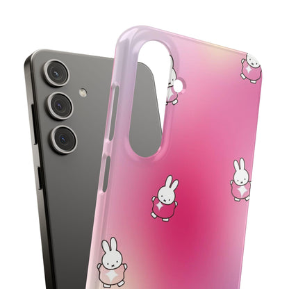 The Bunny Aura Pink Snap Cases