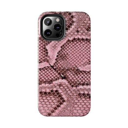 Pink Python Scales Tough iPhone Cases