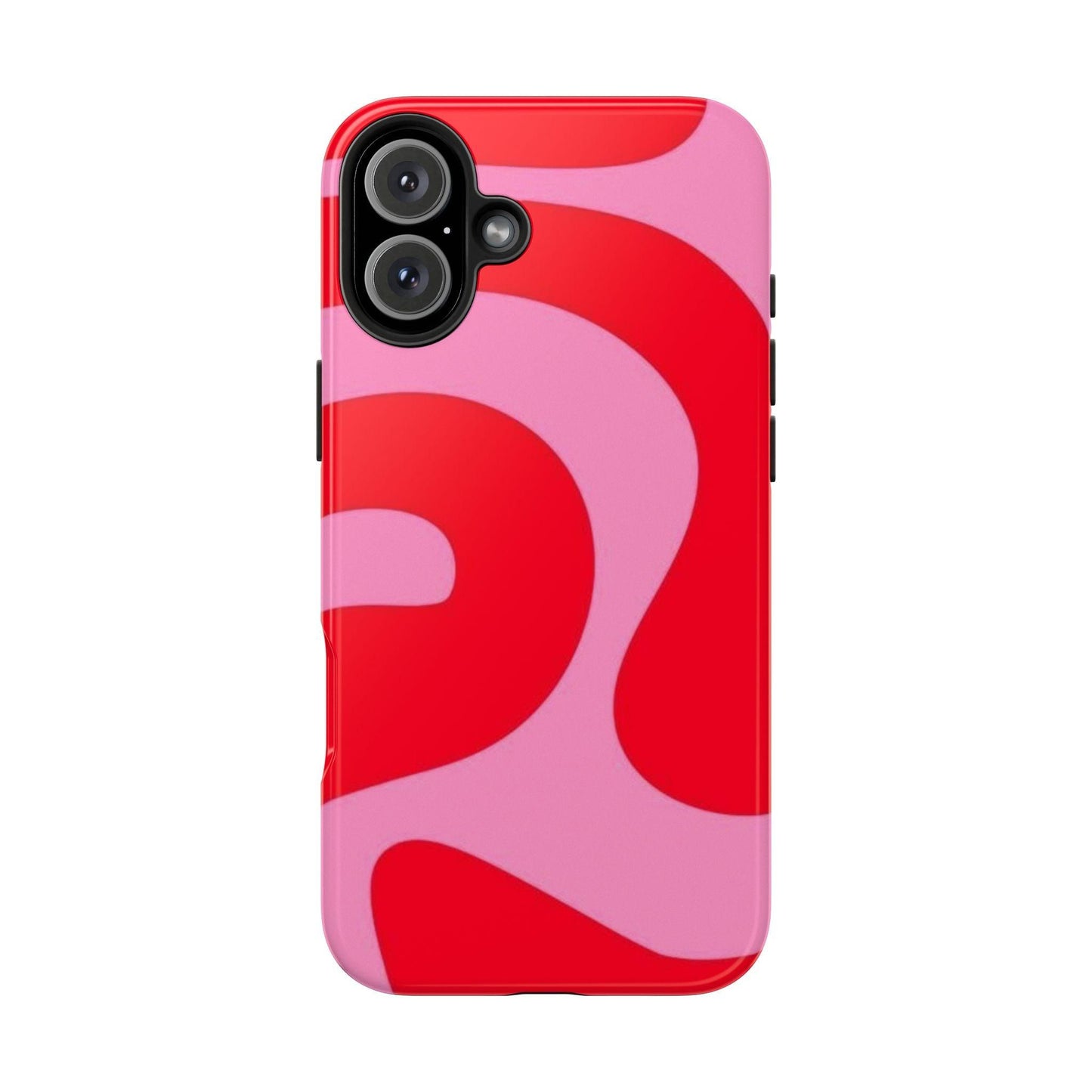 Pop Pink Swirls Tough iPhone Cases