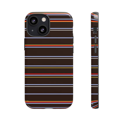 Chocolate Citylines Striped Phone Case
