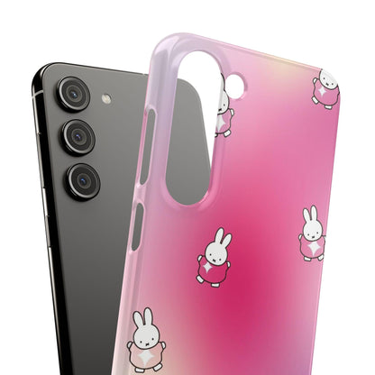 The Bunny Aura Pink Snap Cases