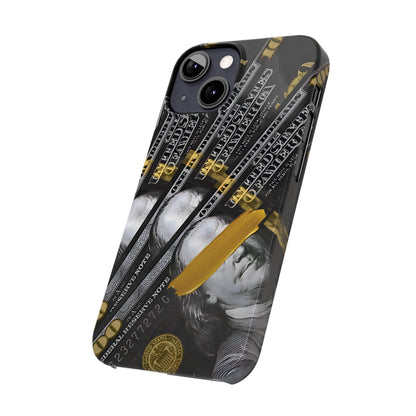 100 US Dollar Slim iPhone Case in Black & Gold - SMARTHOMEGOODIES