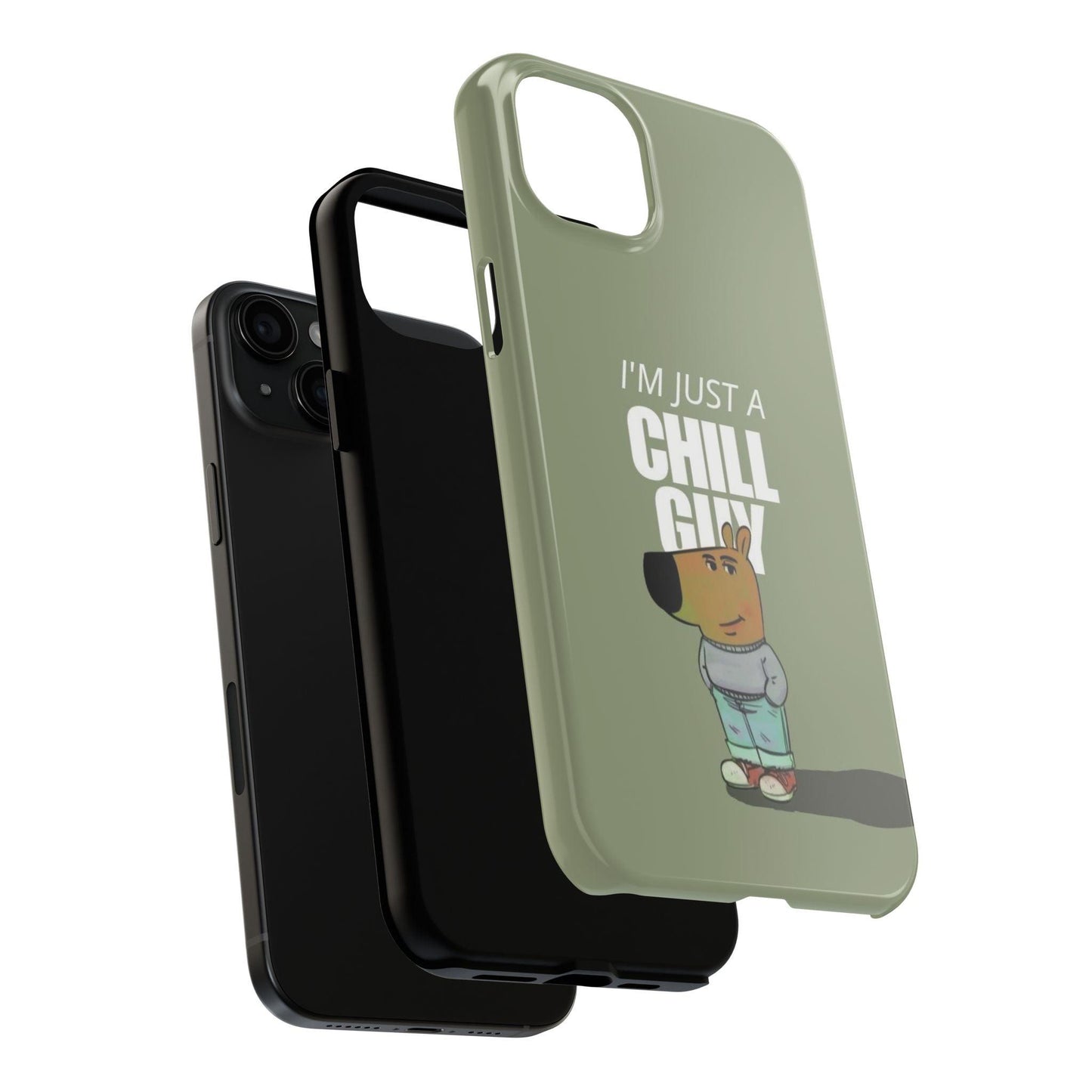 Chill Guy Meme Tough iPhone Cases