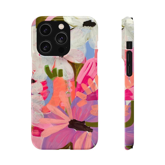 Blossoming Grace Floral Snap iPhone Cases