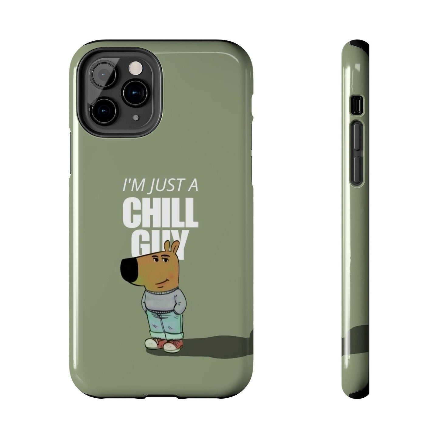 Chill Guy Meme Tough iPhone Cases