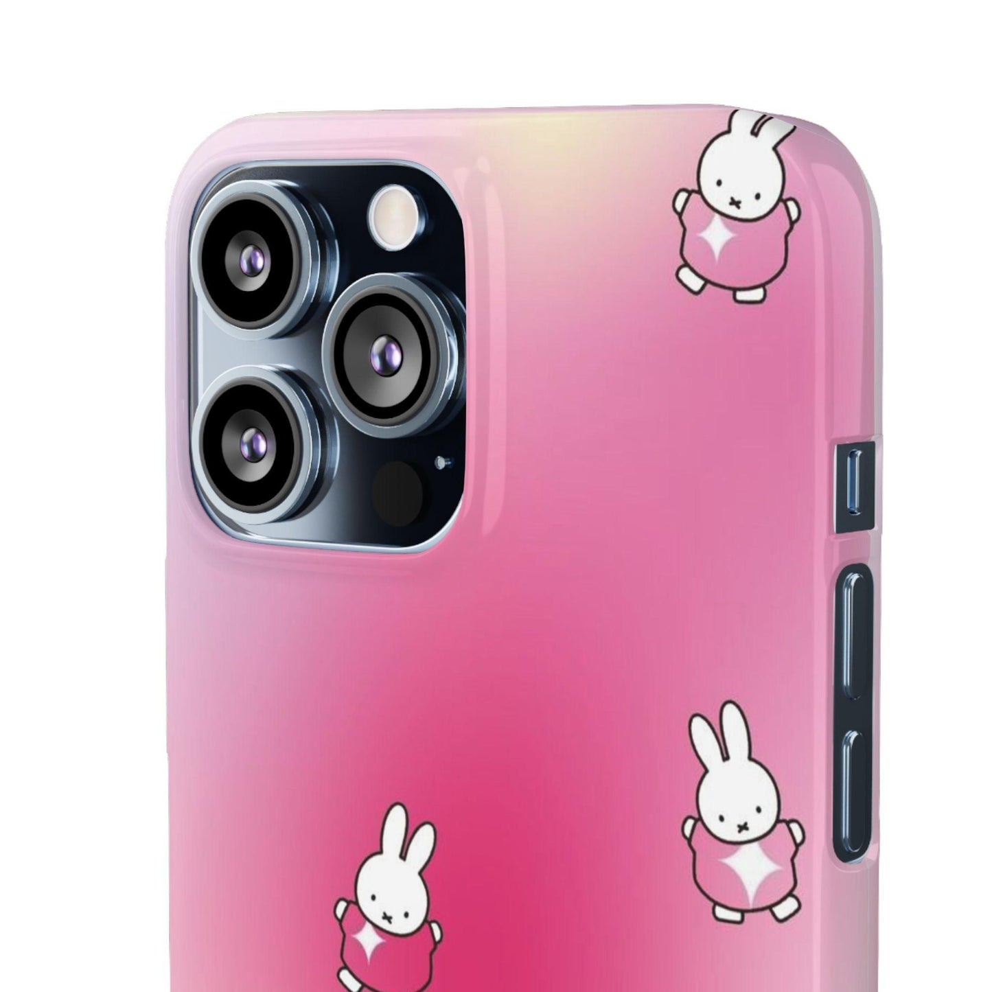 The Bunny Aura Pink Snap Cases