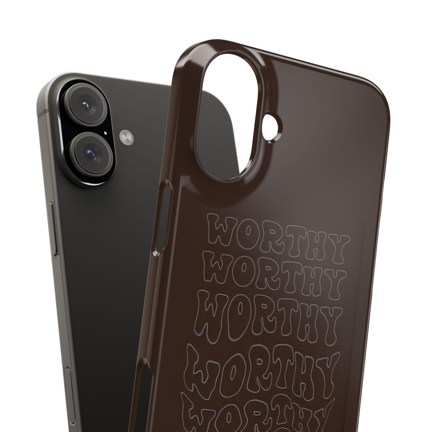 Worthy Brown Slim iPhone Cases