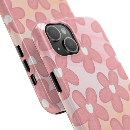 The Floral Hues Tough iPhone Cases