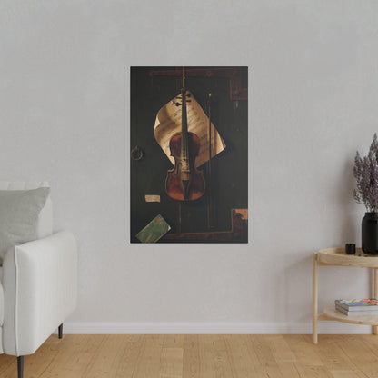 Still Life with Violin by William Harnett (1848-1892) - Matte Canvas, Stretched, 0.75"