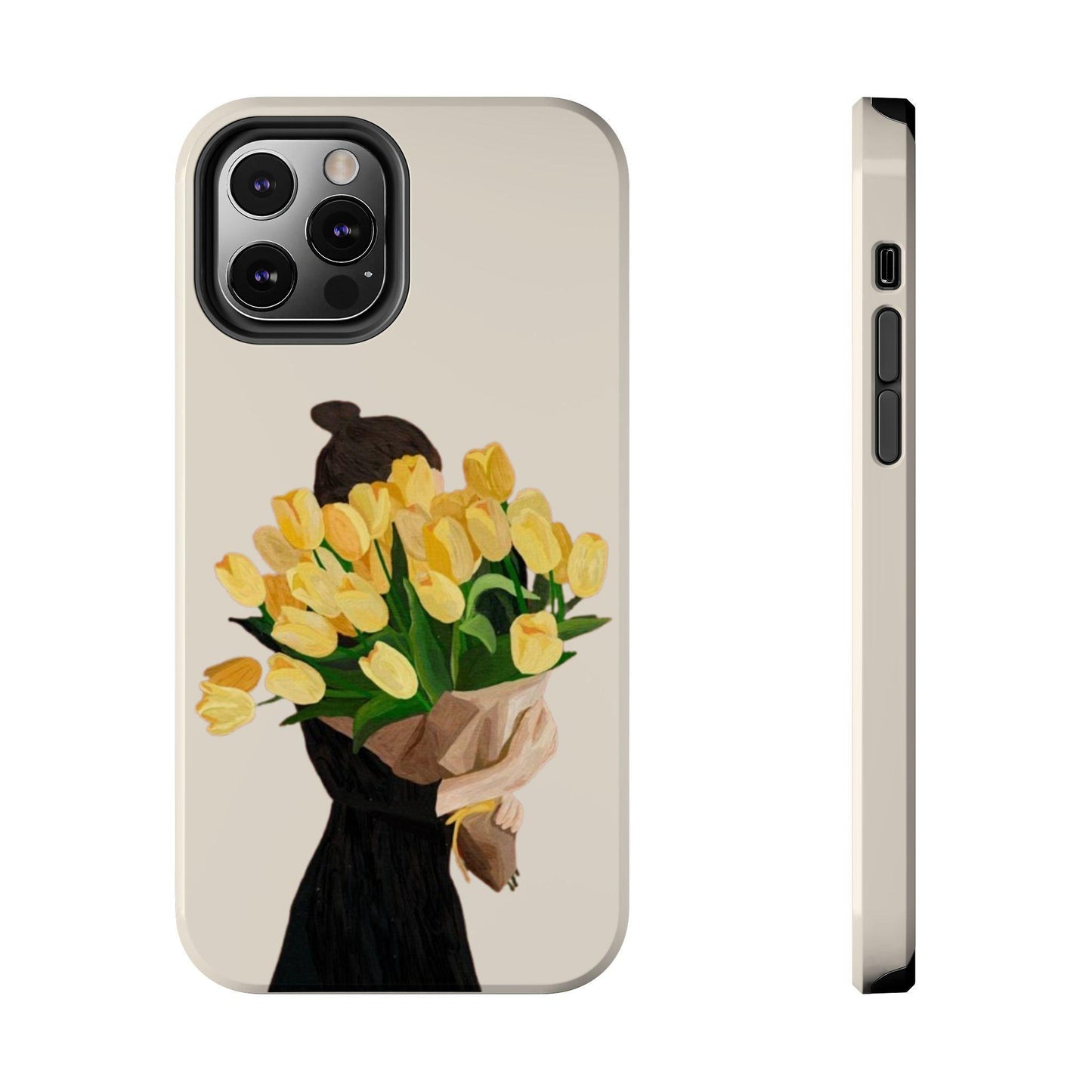 Golden Blooms: Femme Elegance Edition Tough Phone Cases