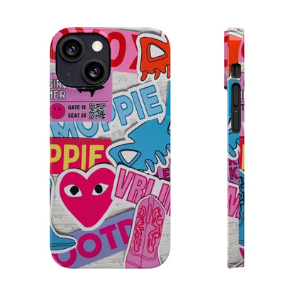 Sticker Frenzy Pop iPhone Cases