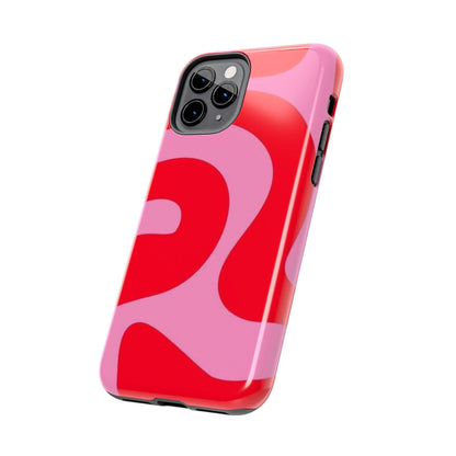 Pop Pink Swirls Tough iPhone Cases