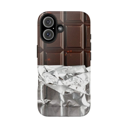 Chocolate with Silver Wrap iPhone Cases