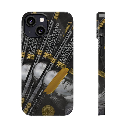 100 US Dollar Slim iPhone Case in Black & Gold - SMARTHOMEGOODIES