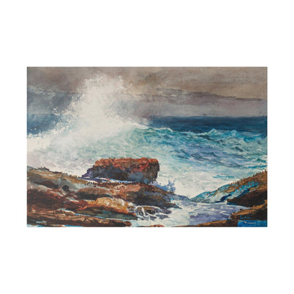 Incoming Tide, Scarboro, Maine (1883) by Winslow Homer - Matte Canvas, Stretched, 0.75"