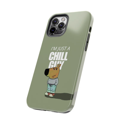 Chill Guy Meme Tough iPhone Cases